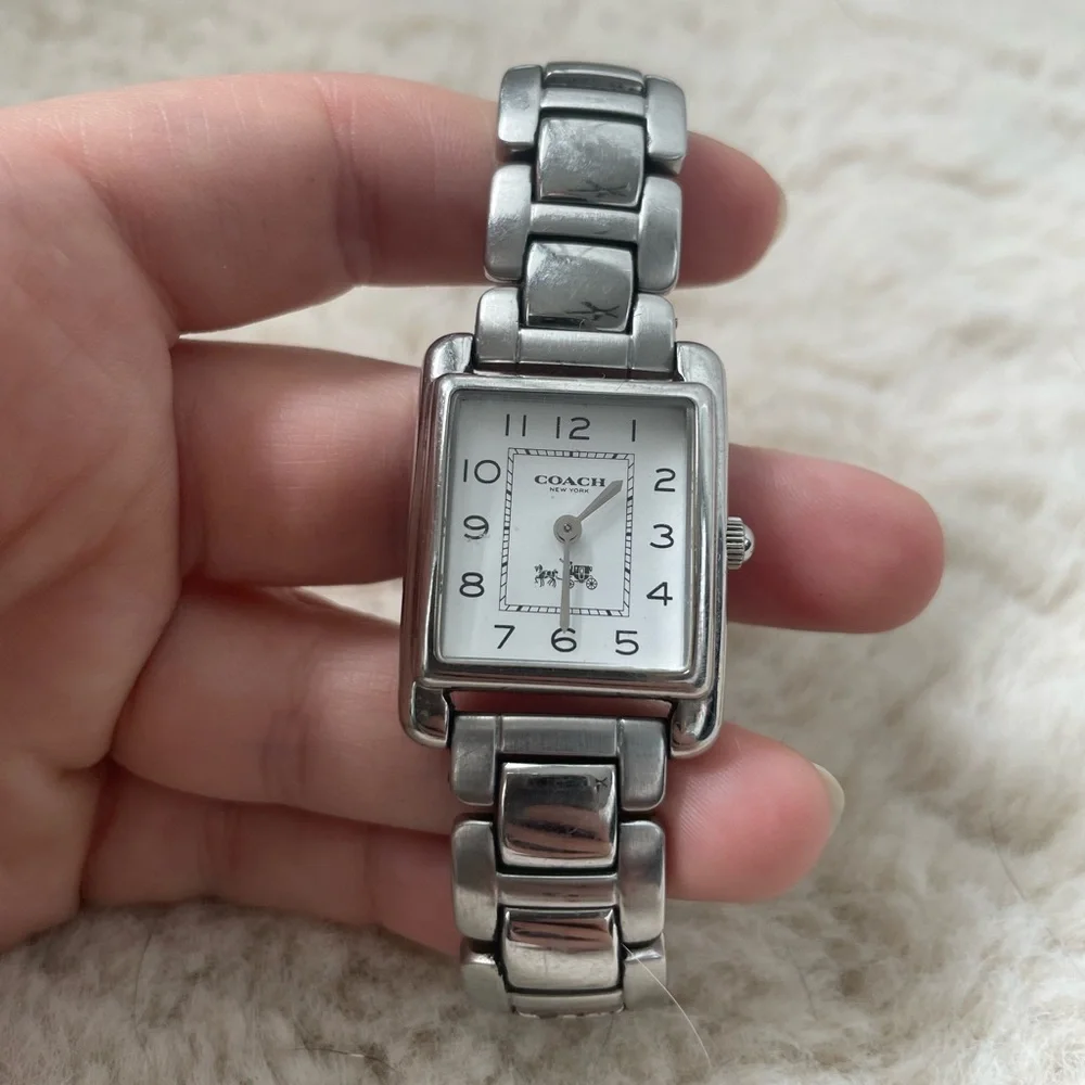 Coach Silver Rectangular Dial Watch - Picture 2 of 5